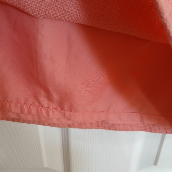 Loft Beautiful pink textured skirt Size 8 NWT Coquette Preppy Barbie Business - Picture 5 of 8